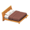 Artful Bed (Orange Wood - Azuki Red) NH Icon.png