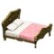 Elegant Bed (Gold - Pink Roses) NH Icon.png