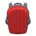 Hard-shell backpack's Red variant