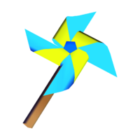 Cyan pinwheel