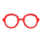 Round-Frame Glasses (Red) NH Icon.png