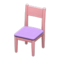 Simple Chair (Pink - Purple) NH Icon.png