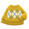 Argyle Sweater (Mustard) NH Icon.png