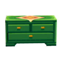 Green dresser