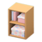 Upright Organizer (Light Brown - Pastel Flowers) NH Icon.png