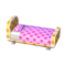 Polka-Dot Bed (Caramel Beige - Peach Pink) NL Model.png