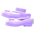 Shiny Bow Platform Shoes (Light Purple) NH Icon.png