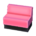 Box sofa's Pink variant