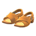 Cross-Belt Sandals (Brown) NH Storage Icon.png