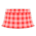 Gingham picnic skirt's Red variant