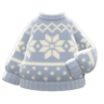 Snowy Sweater (Gray) NH Icon.png