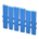Vertical-board fence's Blue variant
