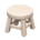 Wooden stool's White wood variant