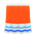 Colorful skirt's Orange variant