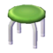 Pipe Stool (Silver - Lime Green) NL Model.png