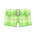 Plaid shorts's Light green variant