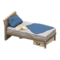 Sloppy Bed (Ash Brown - Navy Blue) NH Icon.png
