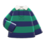 Thick-Stripes Shirt (Green & Navy) NH Icon.png