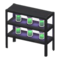 Glowing-Moss-Jar Shelves (Black) NH Icon.png