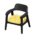 Nordic chair's Black variant