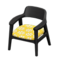 Nordic Chair (Black - Little Flowers) NH Icon.png