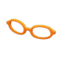 Oval Glasses (Orange) NH Storage Icon.png