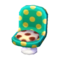 Polka-Dot Chair (Melon Float - Cola Brown) NL Model.png