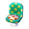 Polka-Dot Chair (Melon Float - Red and White) NL Model.png