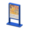 Poster Stand (Blue - Musical) NH Icon.png