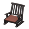 Artful Chair (Black - Azuki Red) NH Icon.png