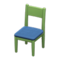 Simple Chair (Green - Blue) NH Icon.png