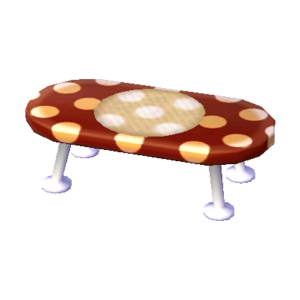 Polka-Dot Low Table (Cola Brown - Caramel Beige) NL Model.png