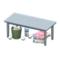 Sloppy Table (Gray - Kids) NH Icon.png