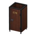 Bathroom Stall (Dark Wood - Nothing) NH Icon.png