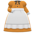 Full-Length Maid Gown (Orange) NH Icon.png
