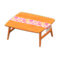 Nordic Table (Natural Wood - Flowers) NH Icon.png