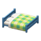 Wooden Double Bed (Blue - Green) NH Icon.png
