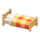 Wooden Simple Bed (Light Wood - Orange) NH Icon.png