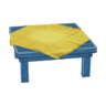 blue table