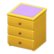 Simple Small Dresser (Yellow - Purple) NH Icon.png