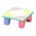 Wooden-Block Table's Pastel variant