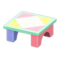 Wooden-Block Table (Pastel) NH Icon.png