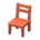Wooden chair's Cherry wood variant