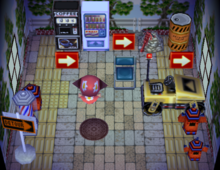 Tybalt's house interior in Animal Crossing