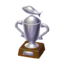 Silver fish trophy