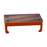 Glass-top table