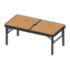 Outdoor Table (Black - Dark Wood)