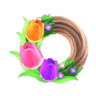 pretty tulip wreath