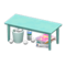 Sloppy Table (Light Blue - Kids) NH Icon.png