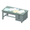 Sturdy Office Desk (Gray with Documents) NH Icon.png